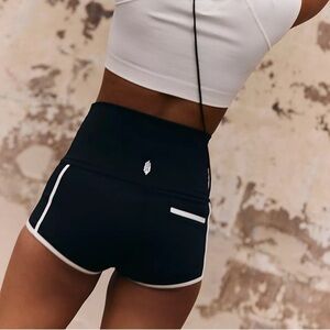Black High-Waisted Women's Shorts
